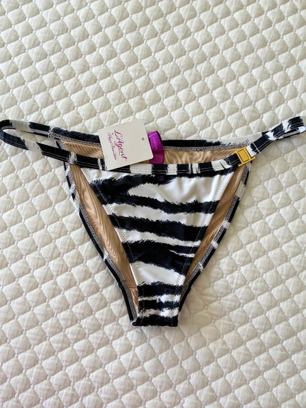 NWT, Agent Provocateur Zebra Bikini Bottom